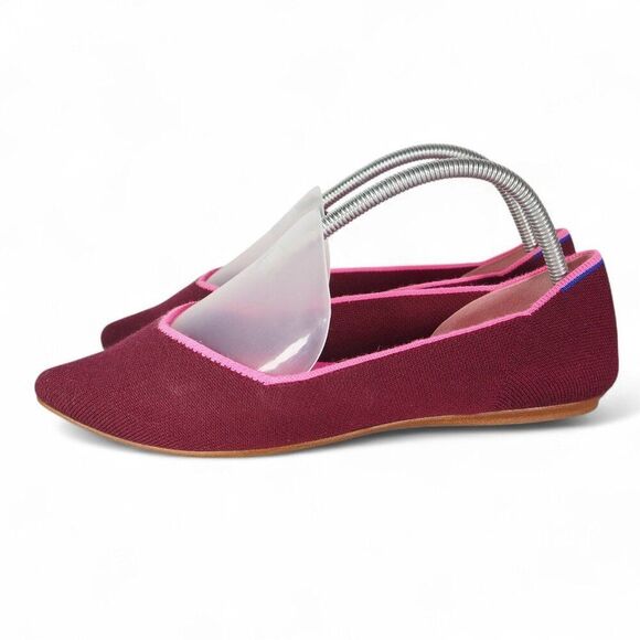 Rothy's The Point Merino Collection Slip-on Shoes "Currant / Pink" Women's 9 - Picture 2 of 10